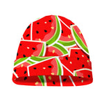 Cute Watermelon Slices Pattern Print Beanie