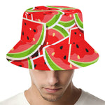 Cute Watermelon Slices Pattern Print Bucket Hat