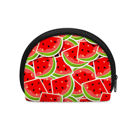 Cute Watermelon Slices Pattern Print Coin Purse