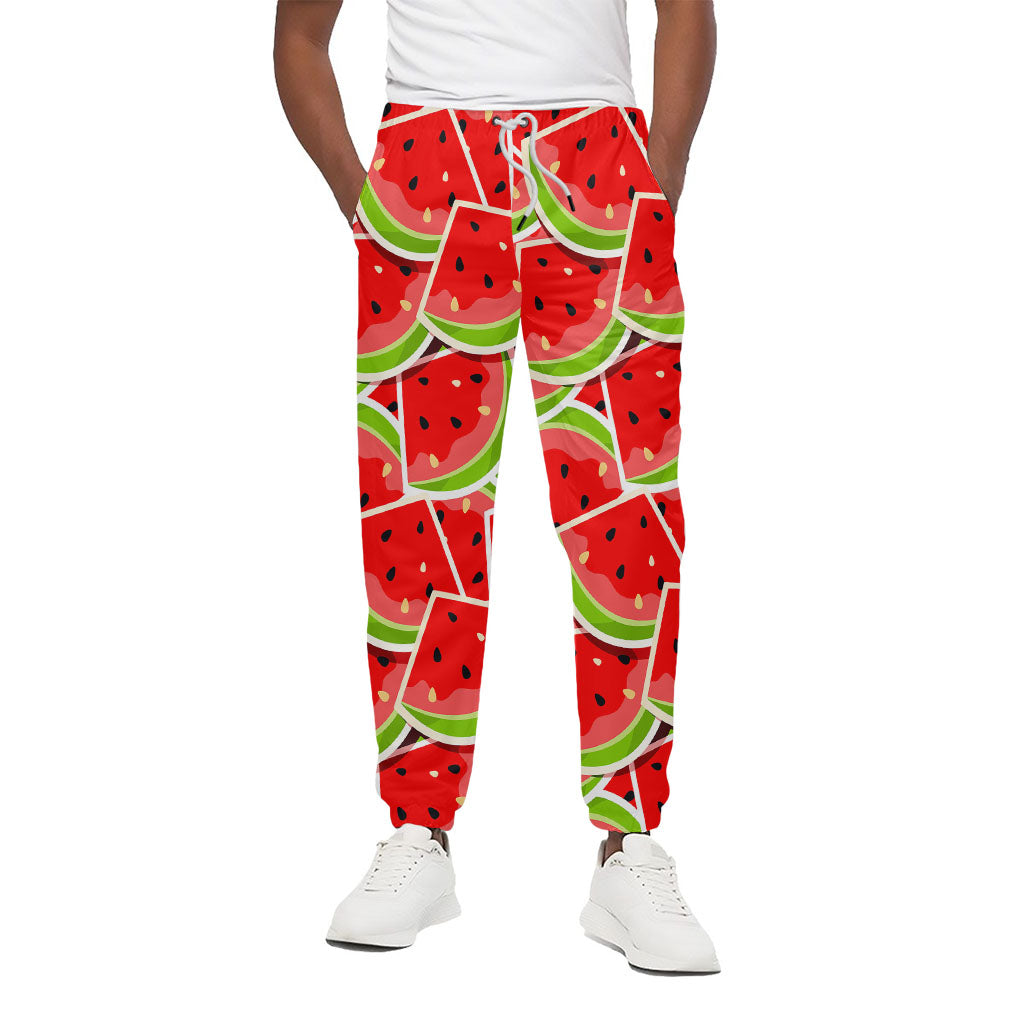 Cute Watermelon Slices Pattern Print Cotton Pants