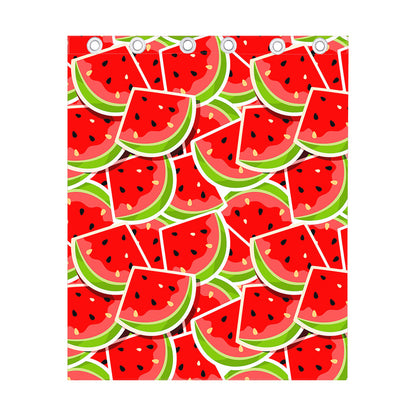 Cute Watermelon Slices Pattern Print Curtain