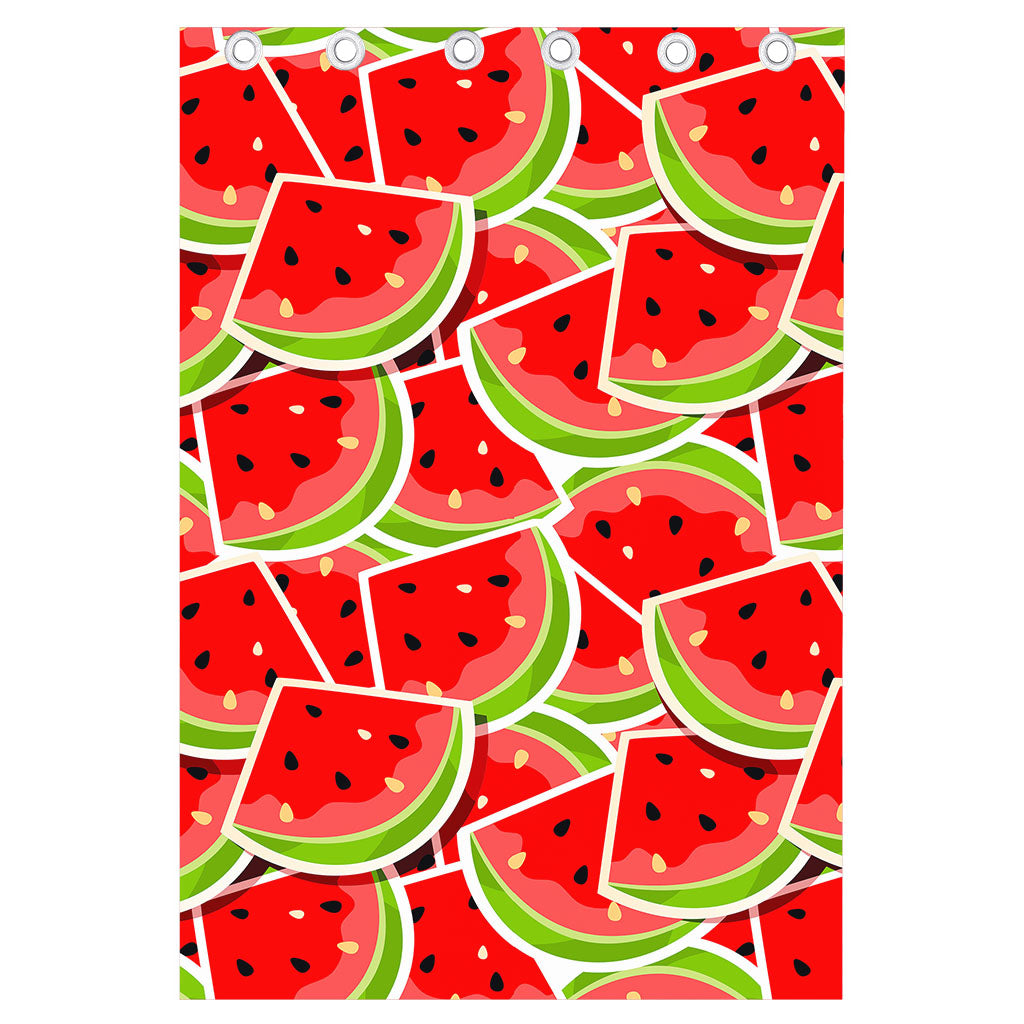 Cute Watermelon Slices Pattern Print Curtain