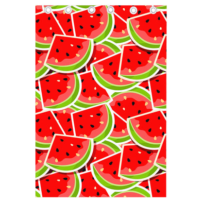 Cute Watermelon Slices Pattern Print Curtain
