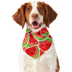 Cute Watermelon Slices Pattern Print Dog Bandana