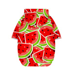 Cute Watermelon Slices Pattern Print Dog Zip Up Hoodie