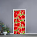 Cute Watermelon Slices Pattern Print Door Sticker
