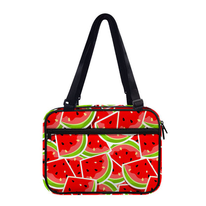 Cute Watermelon Slices Pattern Print Double Strap Bible Bag