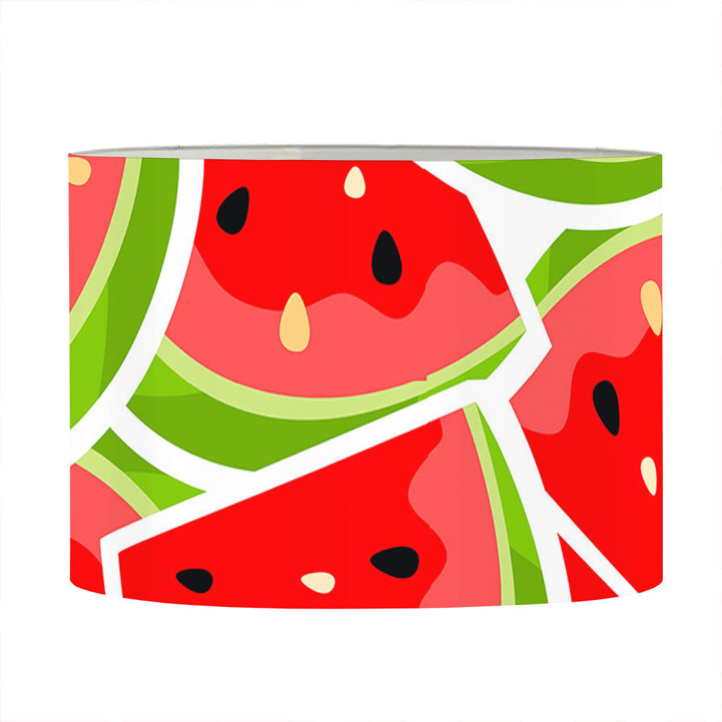 Cute Watermelon Slices Pattern Print Drum Lamp Shade