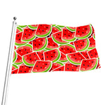 Cute Watermelon Slices Pattern Print Flag