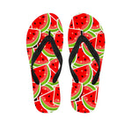 Cute Watermelon Slices Pattern Print Flip Flops