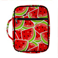 Cute Watermelon Slices Pattern Print Front Pocket Bible Bag