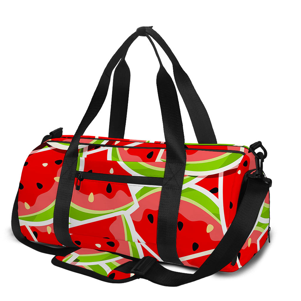 Cute Watermelon Slices Pattern Print Gym Bag