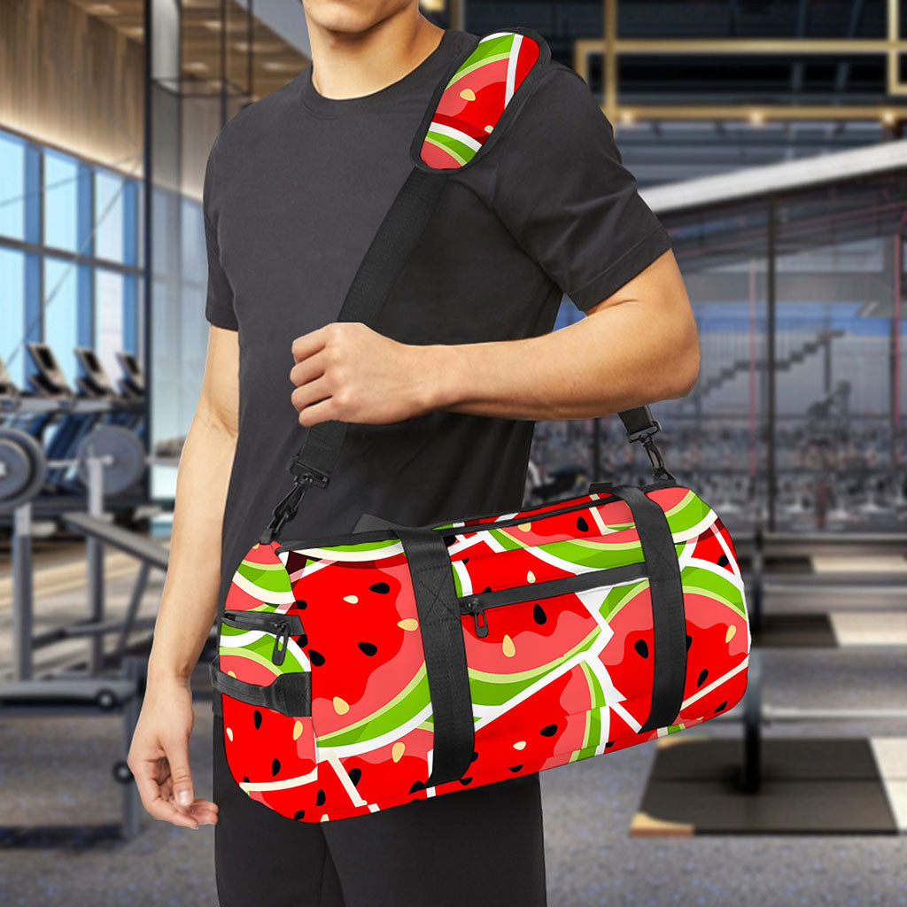 Cute Watermelon Slices Pattern Print Gym Bag