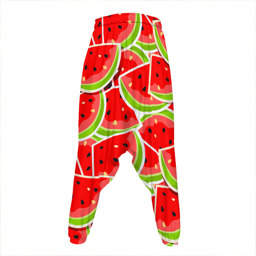 Cute Watermelon Slices Pattern Print Hammer Pants