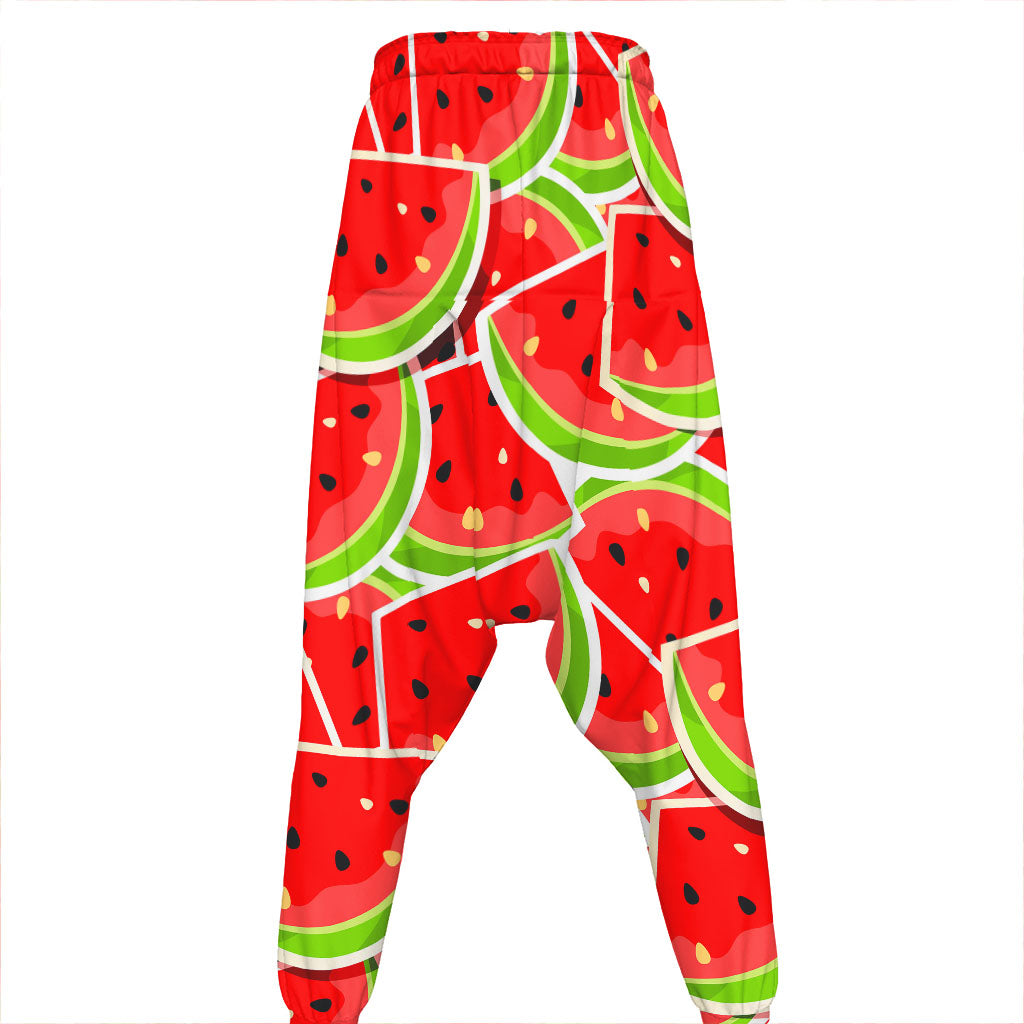 Cute Watermelon Slices Pattern Print Hammer Pants