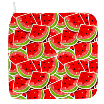 Cute Watermelon Slices Pattern Print Hand Towel