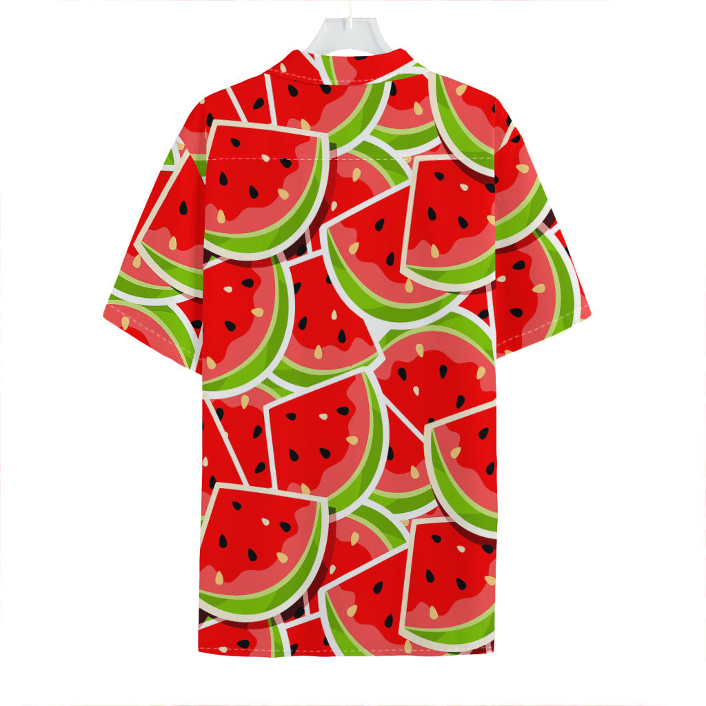 Cute Watermelon Slices Pattern Print Hawaiian Shirt