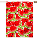 Cute Watermelon Slices Pattern Print House Flag