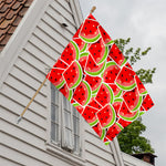 Cute Watermelon Slices Pattern Print House Flag