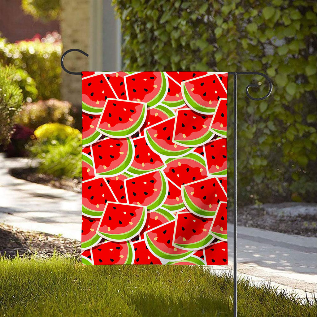Cute Watermelon Slices Pattern Print House Flag