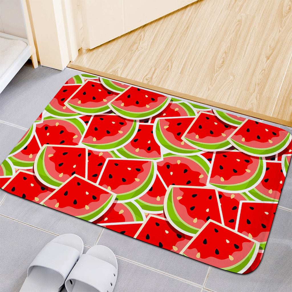 Cute Watermelon Slices Pattern Print Indoor Door Mat