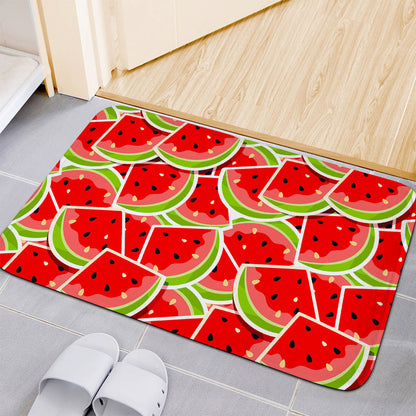 Cute Watermelon Slices Pattern Print Indoor Door Mat