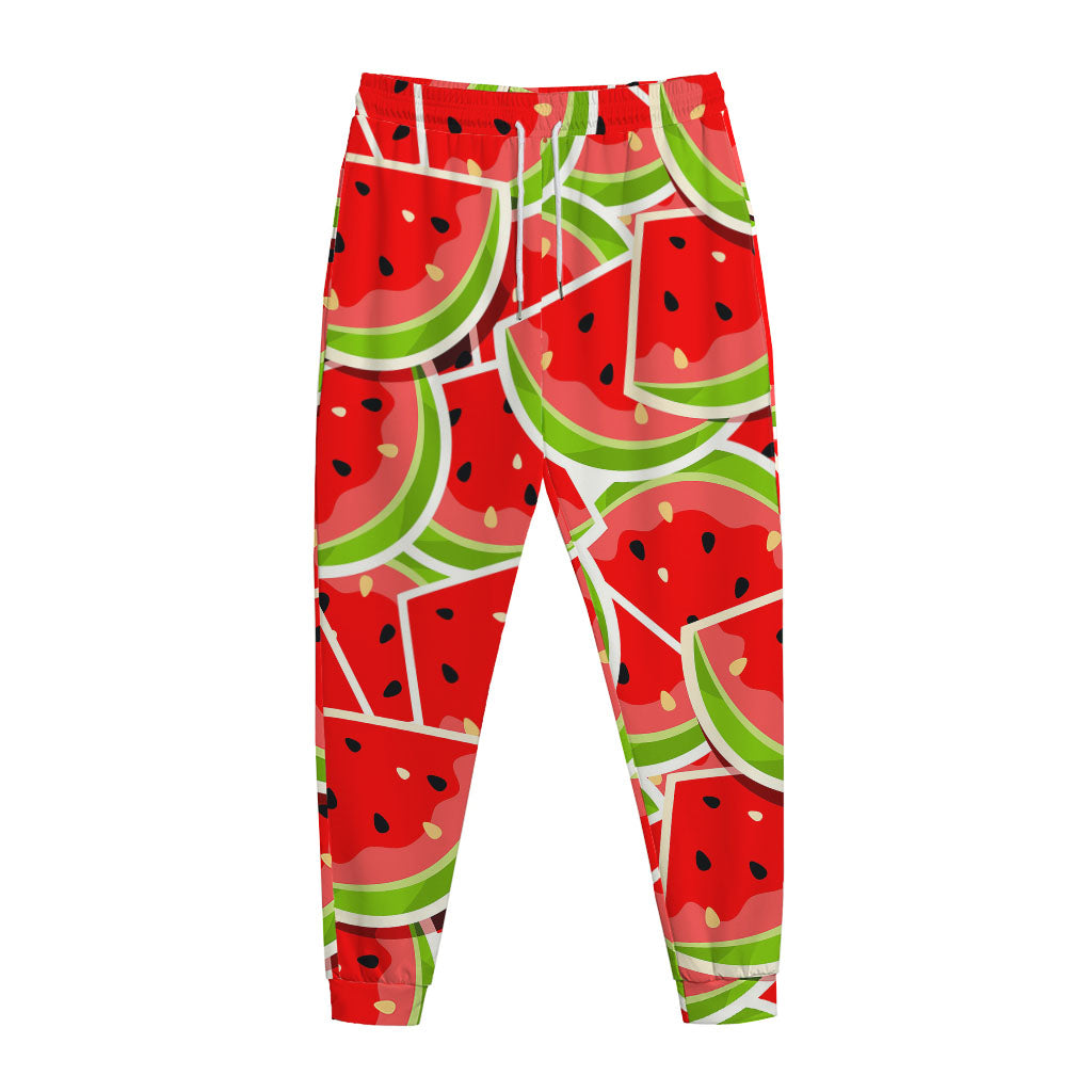 Cute Watermelon Slices Pattern Print Jogger Pants