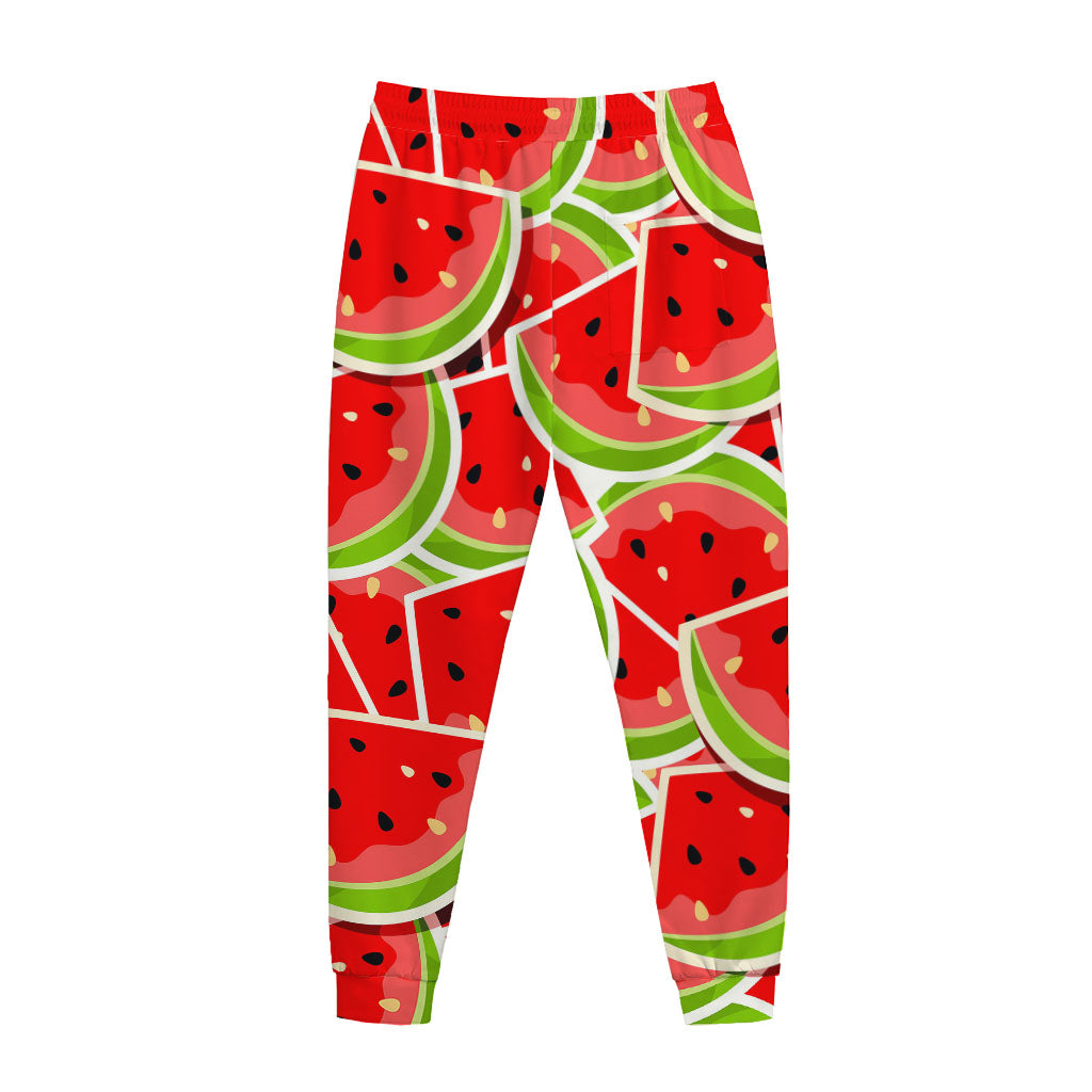 Cute Watermelon Slices Pattern Print Jogger Pants