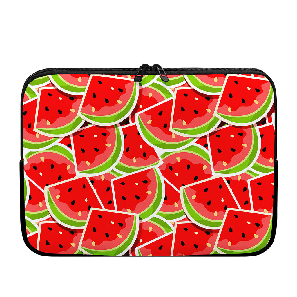 Cute Watermelon Slices Pattern Print Laptop Sleeve