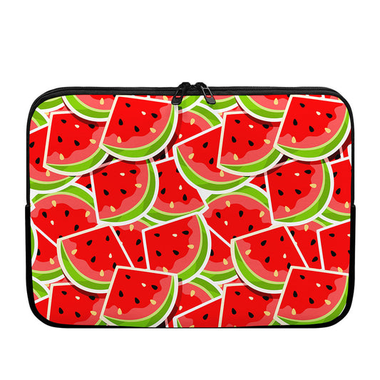 Cute Watermelon Slices Pattern Print Laptop Sleeve