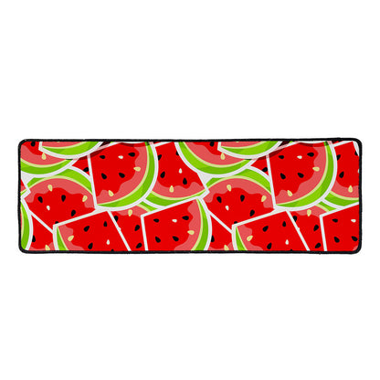 Cute Watermelon Slices Pattern Print Long Kitchen Mat