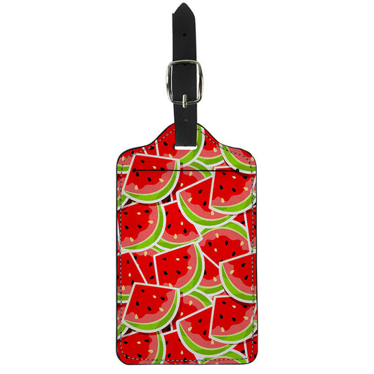 Cute Watermelon Slices Pattern Print Luggage Tag