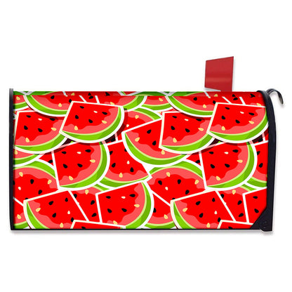 Cute Watermelon Slices Pattern Print Mailbox Cover