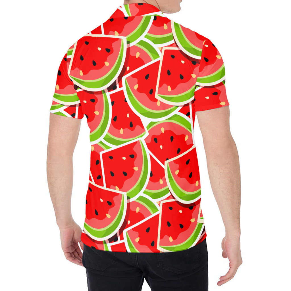 Cute Watermelon Slices Pattern Print Men's Shirt