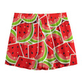 Cute Watermelon Slices Pattern Print Mesh Shorts
