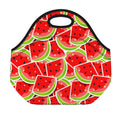 Cute Watermelon Slices Pattern Print Neoprene Lunch Bag