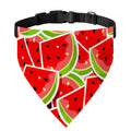 Cute Watermelon Slices Pattern Print Over The Collar Dog Bandana