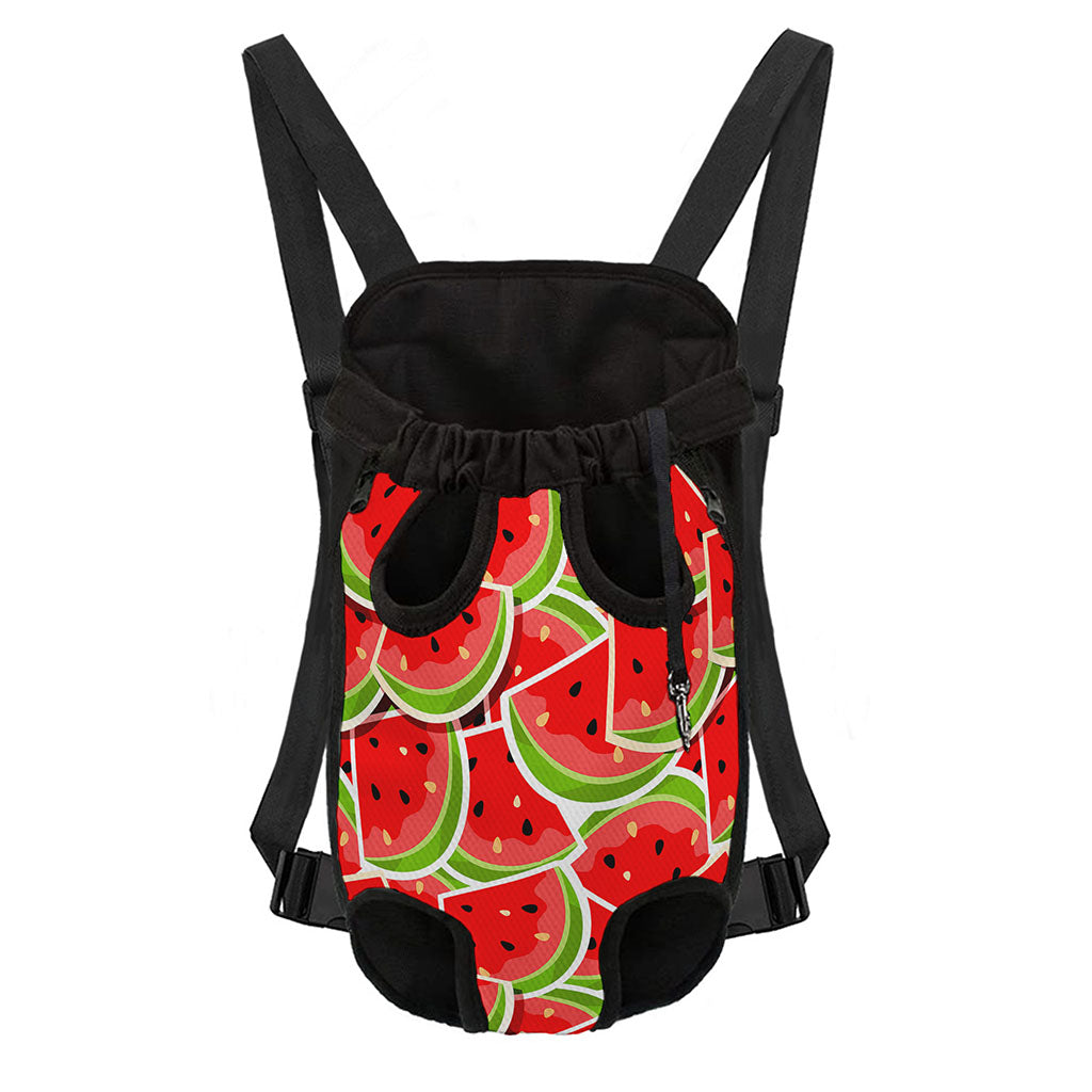 Cute Watermelon Slices Pattern Print Pet Carrier Backpack