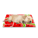 Cute Watermelon Slices Pattern Print Pet Cooling Mat Cover
