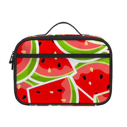 Cute Watermelon Slices Pattern Print Portable Lunch Bag