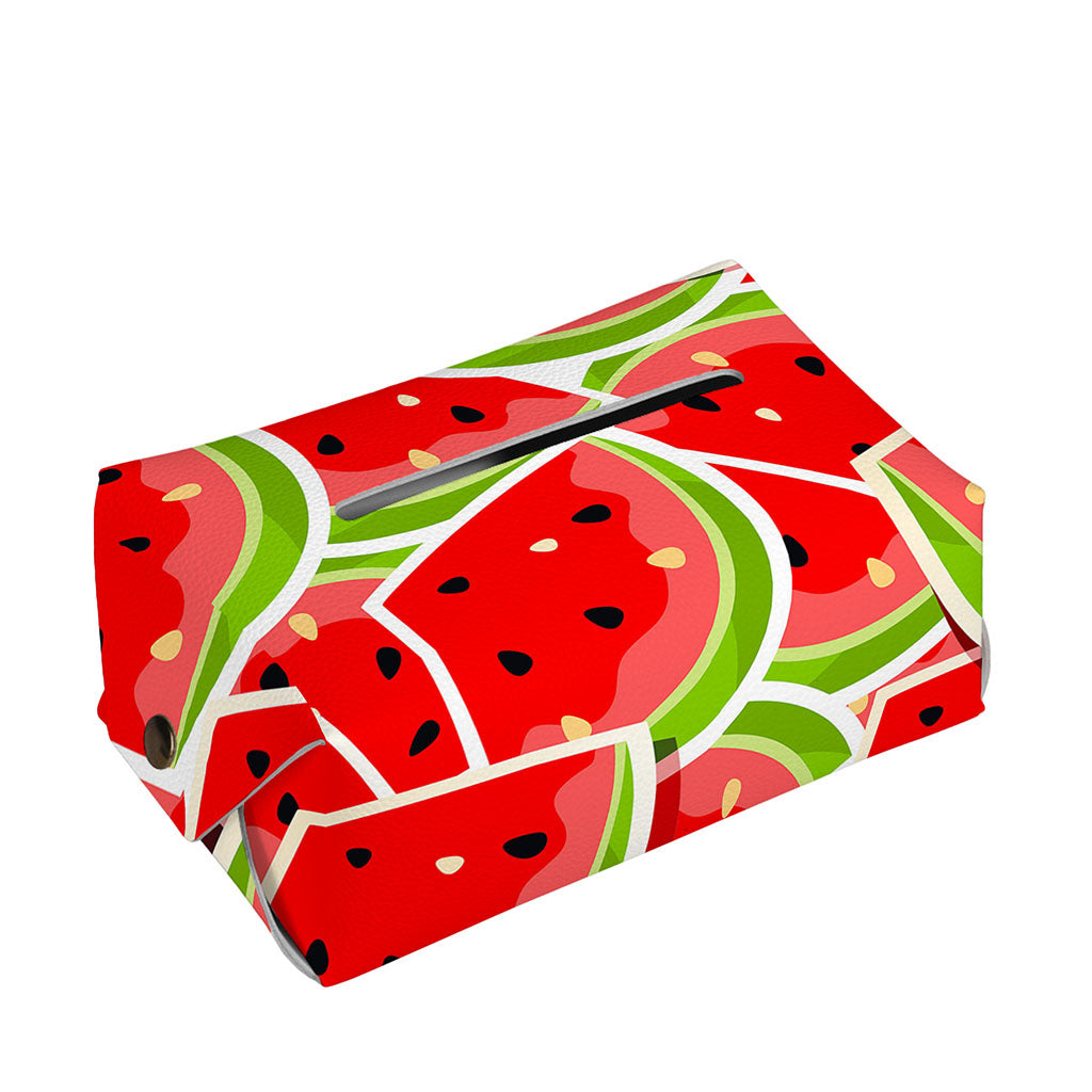 Cute Watermelon Slices Pattern Print Rectangle Tissue Box Cover