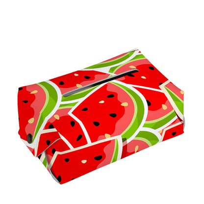 Cute Watermelon Slices Pattern Print Rectangle Tissue Box Cover