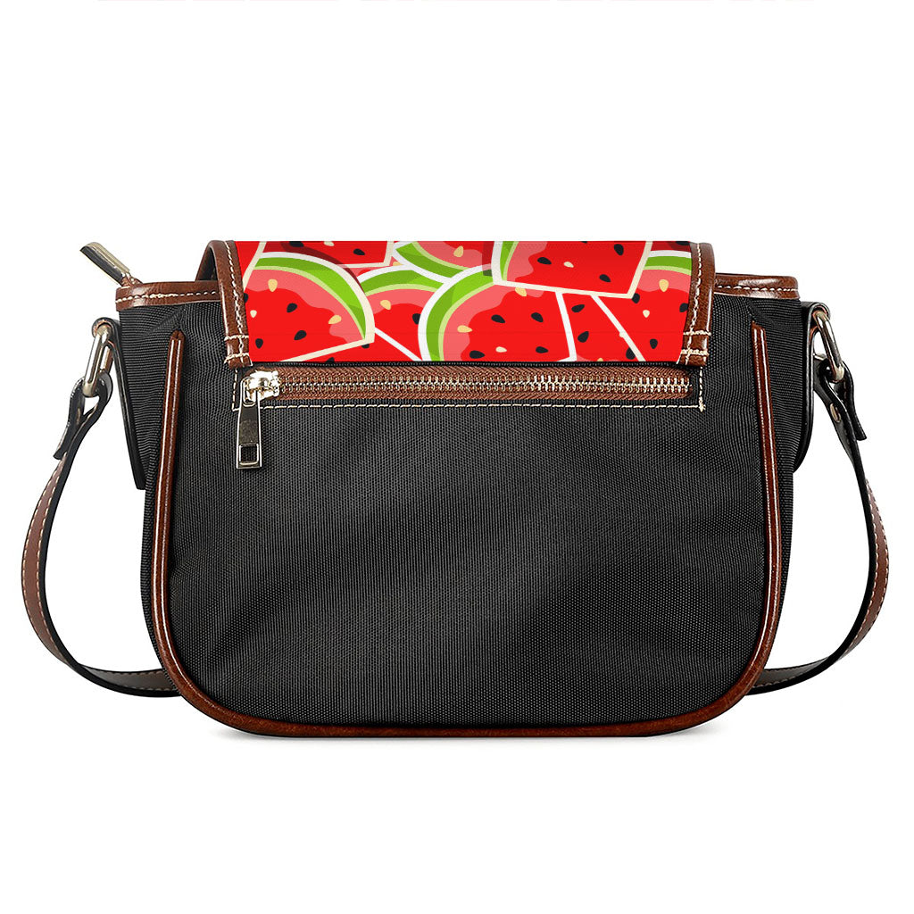 Cute Watermelon Slices Pattern Print Saddle Bag
