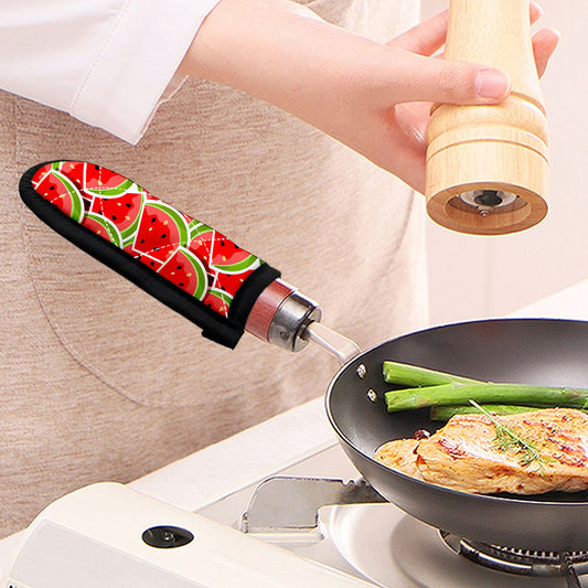 Cute Watermelon Slices Pattern Print Skillet Handle Cover