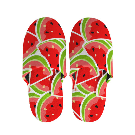 Cute Watermelon Slices Pattern Print Slippers