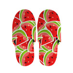 Cute Watermelon Slices Pattern Print Slippers
