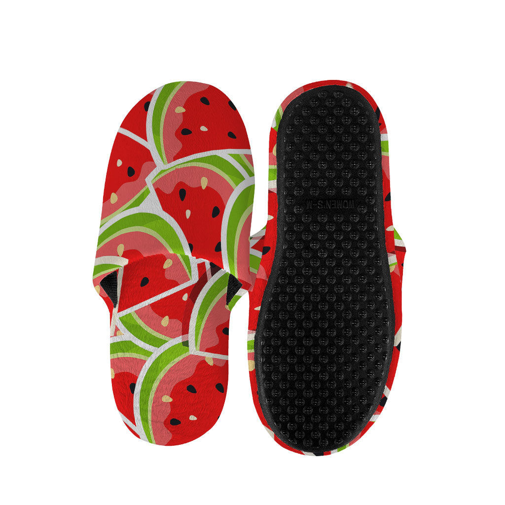 Cute Watermelon Slices Pattern Print Slippers