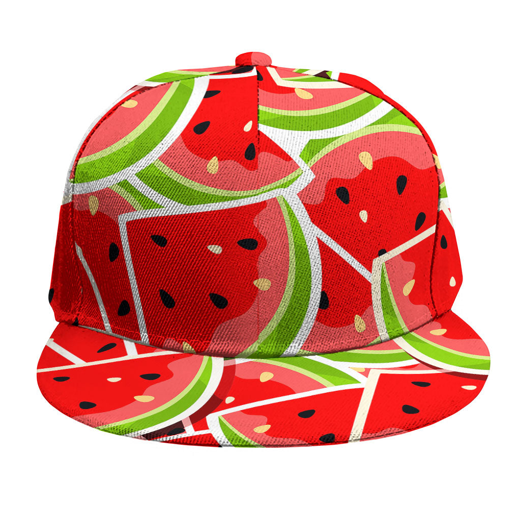 Cute Watermelon Slices Pattern Print Snapback Cap