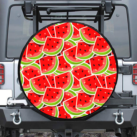 Cute Watermelon Slices Pattern Print Tire Cover