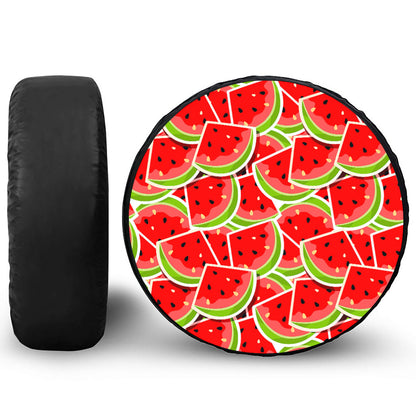 Cute Watermelon Slices Pattern Print Tire Cover